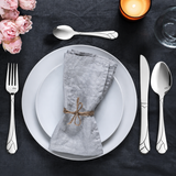 [both] Carl Weill flatware set, polished stainless steel
