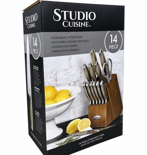 Studio Cuisine 14-Piece Knife Block Set