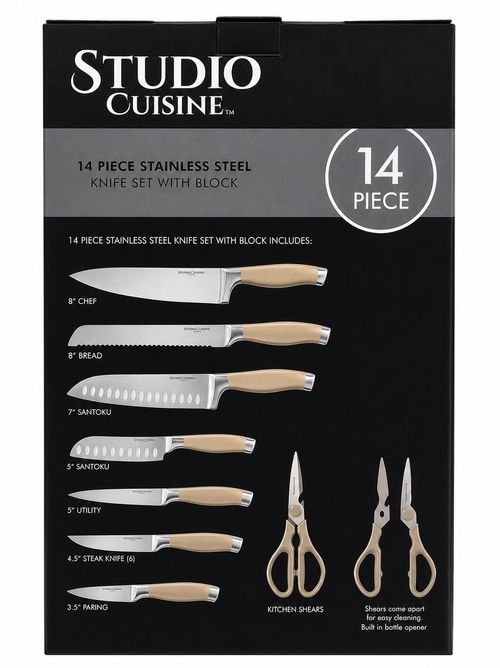 Studio Cuisine 14-Piece Knife Block Set
