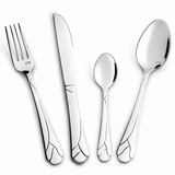 [both] Carl Weill flatware place setting on table
